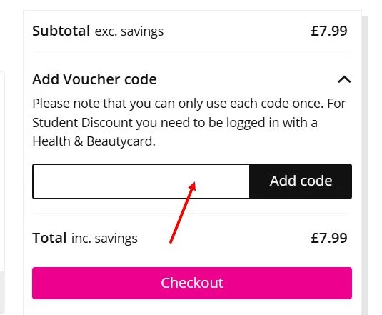 “How to apply a Superdrug promo code”